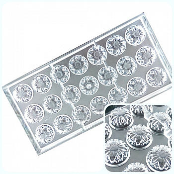 Поликарбонатная форма для шоколада 275*135*24 мм | Ромашка мод.2160