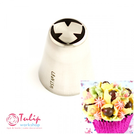 Набор 4 кондитерские насадки - бутон одним движением №№ 16,17,18,87 | L размер