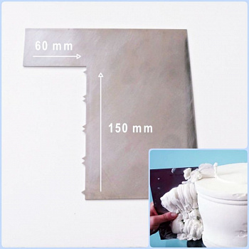 Шпатель №1 контроль крема 150*60 мм | Зубчики