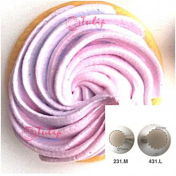 Насадка открытая звезда №231, 431 | Французкая (18 лучей) - Standard open star tip #231, 431 | French | by Tulip Workshop