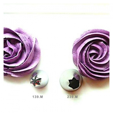 Насадка закрытая звезда №139, 339, 539 (239) | Роза Джаз (6 лучей) - Standard closed star tip #139, 339, 239 (539) | Rose Jazz | by Tulip Workshop