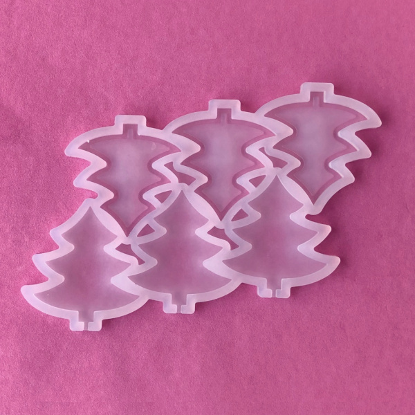 Силиконовая форма для шоколада-мастики-карамели 6 фигур - Ель