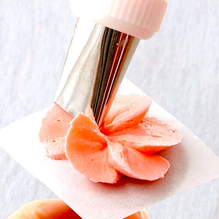 Кондитерская насадка 183 Tulip, Корея, прямой лепесток с округлой прорезью 21 мм