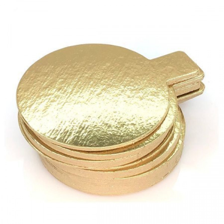 Подложка для пирожных (сольерка) 2х сторон. 0.8 мм, Ø 80 мм