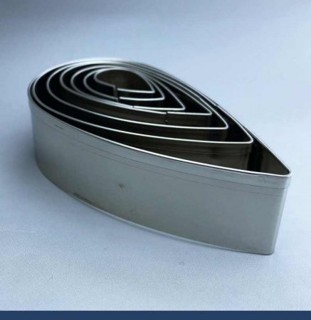 Вырубки Набор 7 шт Лепестки Розы 20-75•20 мм нержавеющая сталь