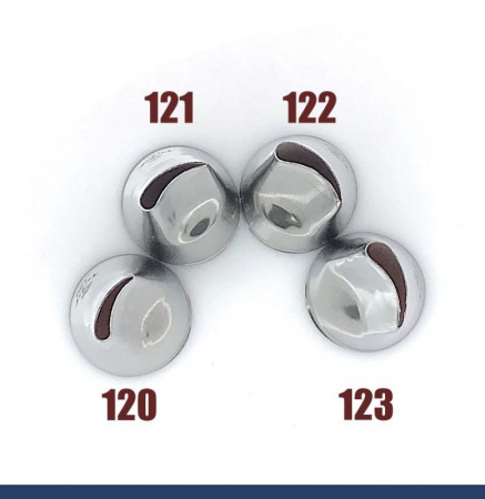 Кондитерские насадки лепесток розы изогнутый №120, 121, 122, 123 Tulip™ | набор 4 шт | средний размер