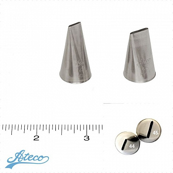 Кондитерская насадка лента прямая №44, 45 Ateco (Smooth Basketweave)