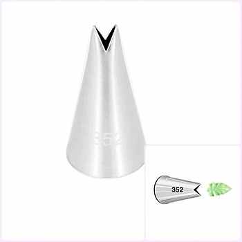 Кондитерская насадка листик розы №349-352 | Эконом