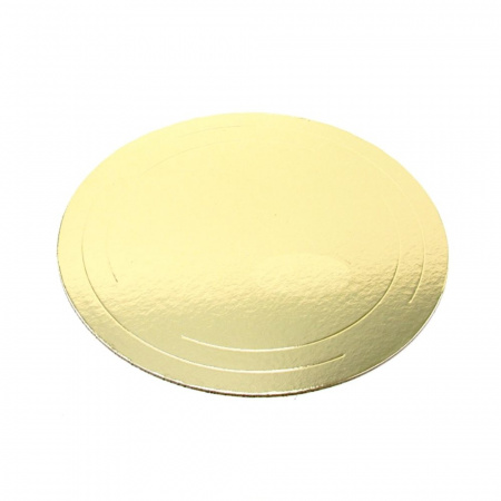 Подложка для торта усиленная Золото 2.5 мм, Ø 260 мм
