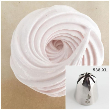 Насадка закрытая звезда №138, 338 (8 разных лучей) - Standard closed star tip #138, 338 | Frilly Girl | by Tulip Workshop