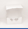 Коробка для 2-х капкейков 16•10•10 см Белая с Окном (сборная) | упак. 5-50 шт