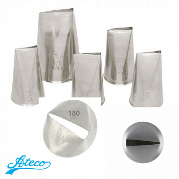 Кондитерская насадка прямой лепесток №124, 125, 126, 127, 128, 180 Ateco | большой размер