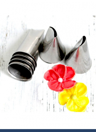 Набор кондитерских насадок 59°(59S), 59, 60, 61 Tulip 4 шт, изогнутый лепесток