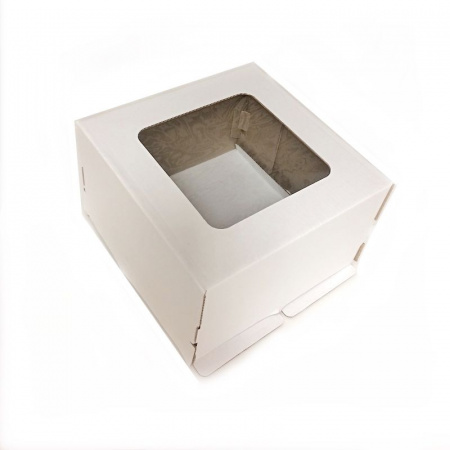 Коробка с окном для торта 35*35*25 см | упак 5-25 шт