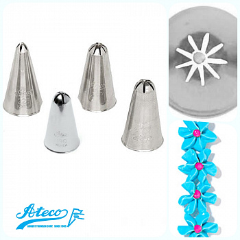 Кондитерская насадка звезда закрытый центр (прямые лучи) №131, 190, 217, 223, 224, 225 Ateco