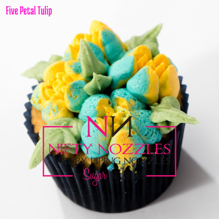 Набор 6 кондитерских насадок - тюльпан одним движением №№ 1,3,4,5,7,14 | L размер