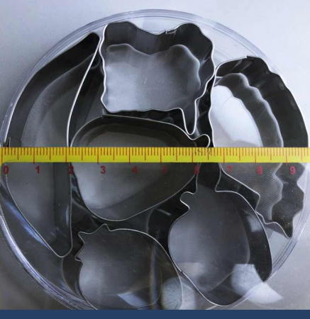 Вырубки Набор 6 шт Фрукты мини 20-50 мм, h 20 мм, нержавеющая сталь, Tulip